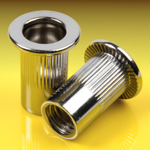 image of Rivet Nut Knurled with Flat Head, Open Type