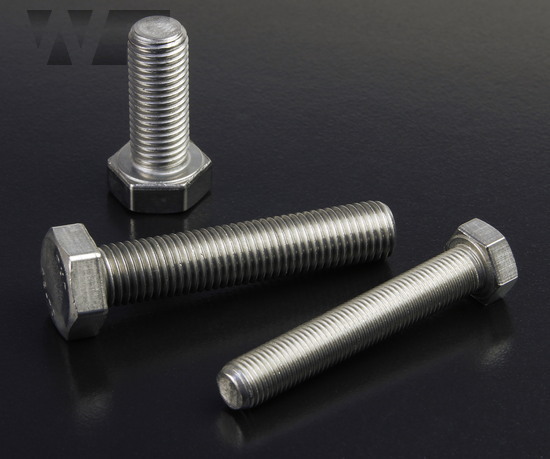 Hex Head Setscrews With Fine Pitch Thread DIN 961 in A2 image