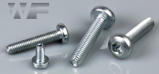 Six Lobe or Torx Pan Thread Rolling Screws for Metal DIN 7500 Type PE in BZP image