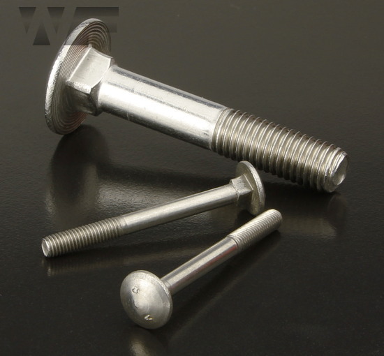 Carriage Bolts DIN 603 With Partial Thread M8 In A4 Stainless Steel - Westfield Fasteners Ltd